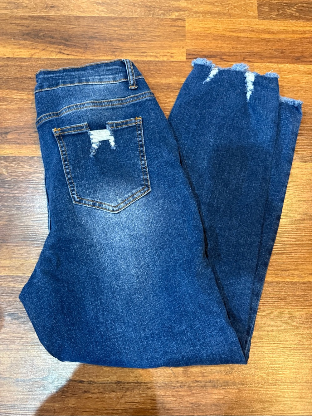 Women's Size 10 Blue Jeans Straight leg Stretchy